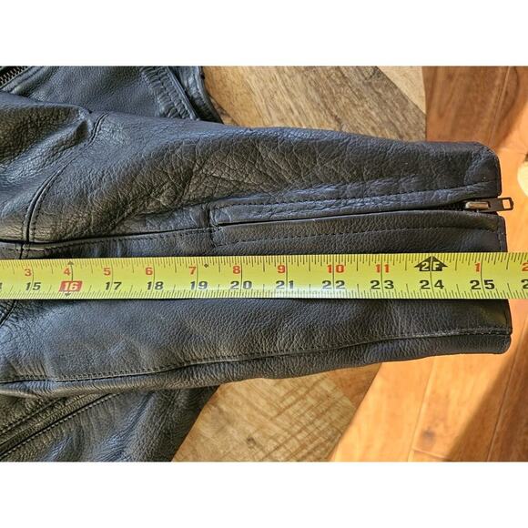 Daytona Joe Vintage Women’s Leather Motorcycle Jacket Size M Moto Rare - Picture 3 of 14